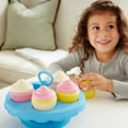 thumbnail image 5 of Green Toys: Cupcake Set - 16pc Mix & Match Dessert Assembly, Bakery Stand, Pastel Hues, Kitchen Food Pretend Play, Recycled Material, Kids-Toddlers 2+, 5 of 10