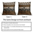 thumbnail image 6 of African Print Pillow Covers 20x20 Inch Set of 2, Brown Black Ethnic Style Boho Decorative Throw Pillow Cases Modern Cushion Covers Bohemian Decoration Gift Farmhouse Sofa Couch Bed Decor, 6 of 6