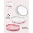 thumbnail image 2 of Retainer Case for Invisalign and Night Guard, Travel Mouth Guard Container with Magnetic Closure, Vent Holes & Clear Top, Compact Retainer Holder for Aligners, Dentures, Sports Guards, 2 of 7