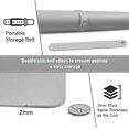 thumbnail image 4 of czcpp-Bleswin Large Desk Pad 35.4" x 17", Non-Slip PU Leather & Cork, Waterproof, Light Grey, 4 of 4