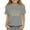 Light Gray, variant on WTOBBY Summer Children's Round Neck Casual Short Sleeve T-Shirt Top with "BIG SISTER" Design - Girls Shirt for Fun and Sibling Pride,Army Green 100