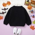 thumbnail image 3 of Toddler Baby Boy Girl Halloween Outfit Knit Chunky Pumpkin Sweaters Crew Neck Pullover Sweatshirt Tops Fall Winter Clothes, 3 of 7
