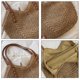 thumbnail image 5 of Bolso de paja para mujer, bolso de playa de verano, bolso de hombro grande de red de pesca tejida, bolso de paja, 5 of 6