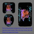 thumbnail image 4 of Juego de 4 cortinas de ducha afroamericanas, diseño de girasoles, mariposas azules, mujer afroamericana, sexy, chica negra, decoración de baño, cortina de ducha marrón de tela impermeable,, 4 of 7