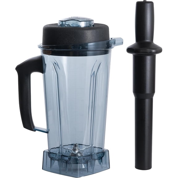 Blender Pitcher For Vitamix fits 64 oz 5200 6300 VM0197 VM0101 VM0103 E310 Classic/Explorian/Commercial Series   Tamper Included