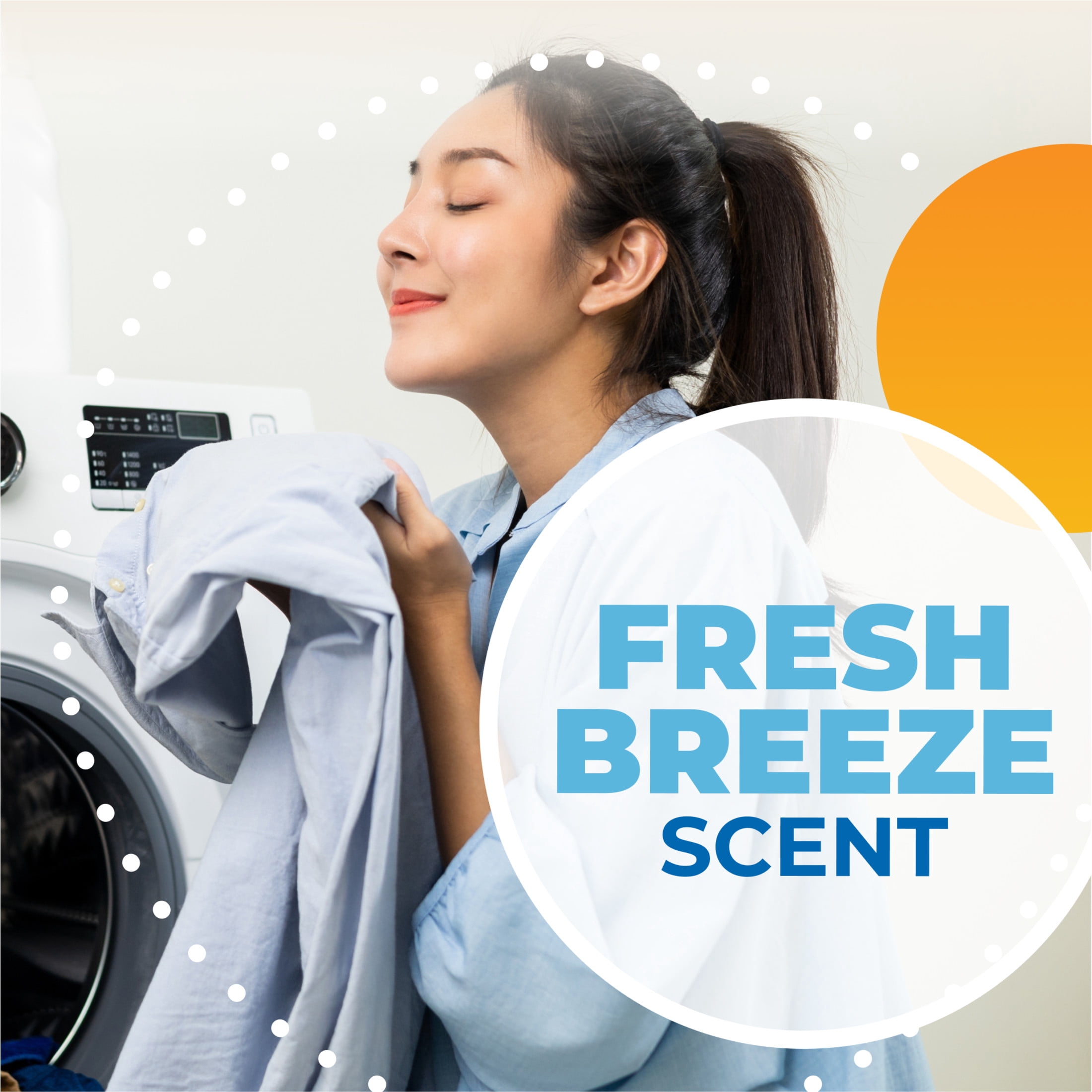 ARM & HAMMER Power Sheets Laundry Detergent, Fresh Breeze, 60 Count, Up to 120 Small Loads