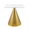 thumbnail image 2 of Modway Tupelo 28" Square Dining Table in Gold White, 2 of 6