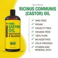thumbnail image 6 of Seven Minerals 32 fl oz Pure Castor Oil - Cold Pressed, Unrefined, 6 of 8