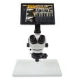 thumbnail image 3 of Trinocular Microscope Camera, 16MP Images Practical 10.1 Inch LCD Screen Trinocular Stereo Microscope 3.5X-50X  For Jewelry, 3 of 8