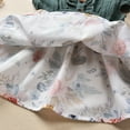 thumbnail image 6 of Seyurigaoka Baby Girl's Bowknot Flower Print Ruffle Sleeve Knee Length A-Line Dress, 6 of 8