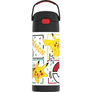 Thermos FUNtainer Pokemon 14oz Kids Water Bottle Straw