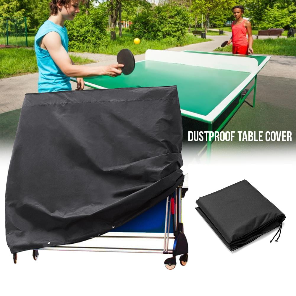 Black Full Size tennis de table/ping pong Table Cover Indoor/Outdoor 165*70*185CM 