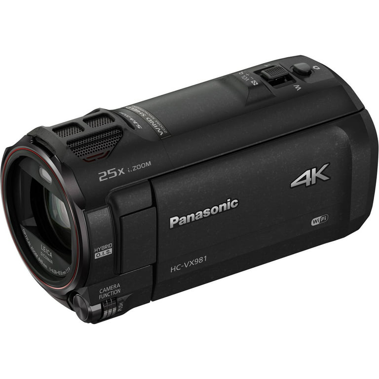 Panasonic HC-VX981K 4K Ultra HD Camcorder with Wi-Fi, Twin Camera, Photo  Features - Black