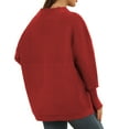 thumbnail image 4 of Pull Ample Décontracté pour Femmes, Couleur Unie, Manches Longues, Col Roulé, Pull Ample, 4 of 7