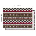 thumbnail image 6 of Vintage Bohemian Rustic Flax Placemats Set of 4, 12x18 Inch Boho Chic Tribal Nordic Style Artistic Ethnic Patterns, Washable Earthy Style Table Mats for Dining Room, 6 of 6