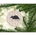 thumbnail image 2 of Black Rat Christmas Ceramic Ornament 2.8 in x 2.8 in, 2 of 3
