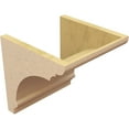 thumbnail image 5 of 12"W x 12"D x 12"H Wide Hughes Rough Cedar Woodgrain TimberThane Corbel, Primed Tan, 5 of 6