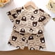 thumbnail image 2 of Odeerbi 3M-6Y Niños Trajes de Verano Estampado de Osos Camiseta de Algodón de Manga Corta Pantalones Cortos Conjunto de Dos Piezas Cintura Elástica, 2 of 5