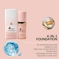 thumbnail image 6 of 4 in 1 Foundation Liquid, Medium Spectrum with SPF 50+ Inspired, Hydrating Color Changing Foundation Makeup Liquid, Longwearing & Waterproof for Sport, Dancin, 1.01 Fl Oz (Khaki), 6 of 9