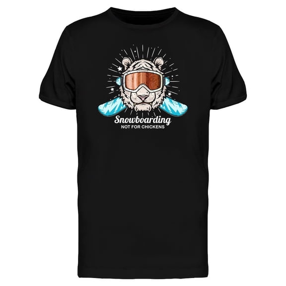 Tiger In Ski Goggles Tee Men's -Image by Shutterstock