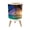 Color 2, variant on Small Trash Can with Lid Sun Blue Wave Coastal Beach Gold Sun Scenery Sunset 1.8 Gallon Dog Proof Trash Can Round Garbage Can Waste Bin Wastebasket for Bathroom Bedroom Living Room