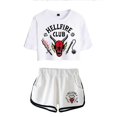 thumbnail image 1 of Stranger Things Saison 4 Hellfire Club Crop Shorts, 1 of 2