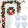thumbnail image 4 of Matoen 4Pcs Stainless Steel Suction Cup Hook Bathroom Towel Holder Utility Shower Hooks Hanger for Towel Storage Kitchen Utensil Vacuum Suction Cup Hooks, White, 4 of 8