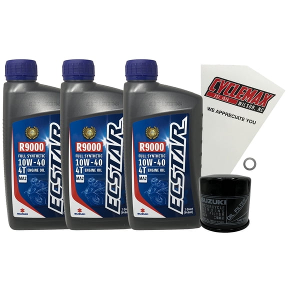 Cyclemax Genuine OEM Full Synthetic Oil Change Kit fits 2004-2025 Suzuki DL-650