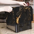 thumbnail image 7 of Sikiie Black And Gold Fire Dragon Toaster Covers 2 Slice Dustproof Toaster Cover Bread Machine Cover, Dustproof Cover - 11.4" x 7.5" x 7.9", 7 of 7