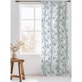thumbnail image 3 of Sheer Curtains 96 Inches Long, Natural Trees Branches Semi Sheer Curtains Light Filtering Window Treatment, Colored Birds Vintage Rustic Blue Privacy Voile Drapes for Living Room Bedroom 52x96 Inch, 3 of 7