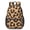 Brown and Beige Leopard Print, variant on Pink and Beige Leopard Print 17" School Backpacks for Teens,Waterproof Oxford Fabric,S-Shape Padded Straps for School,Travel,Hiking,Camping