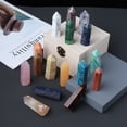 thumbnail image 1 of Pilar de cristal natural de seis filos y una sola punta Pilar de cristal con gema energética multimaterial Piedra bruta pulida, 1 of 2