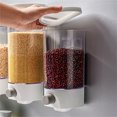 thumbnail image 4 of Toystoory Dispensador de granos Hogar Cocina Montado en la pared Contenedor de almacenamiento de alimentos Almacenamiento de alimentos Ventana 1L, 4 of 6