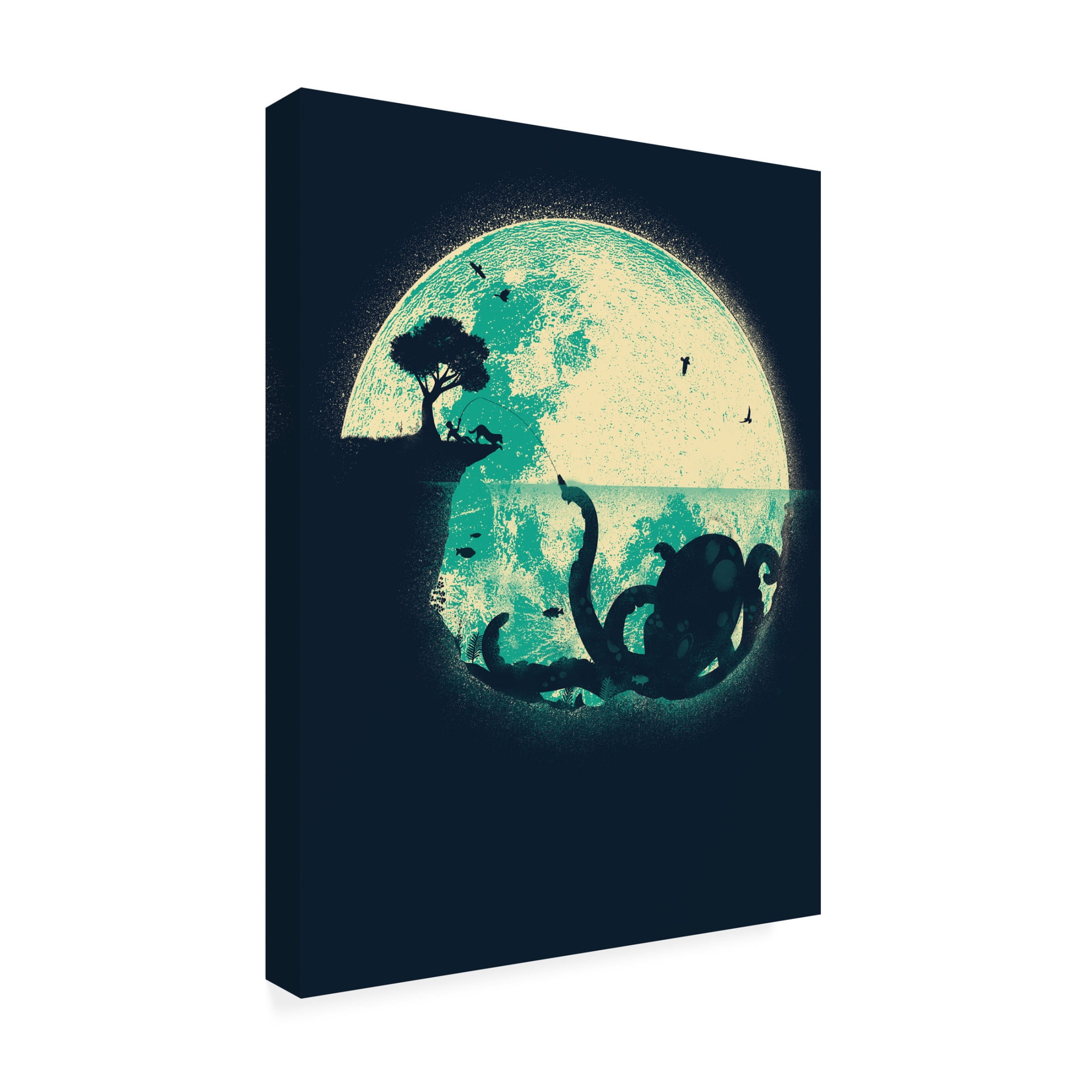 Canvas Wall Art - Jay Fleck 'The Big One' Wall Art for Living Room, Bedroom, or Office Décor by Trademark Fine Art - 14 x 19 Inches