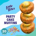 thumbnail image 2 of Little Bites Party Cake Mini Muffins, 20 Pouches – Patriotic Party Cake Muffins, Bite Size Snacks, Value Pack, 2 of 7