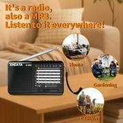 XHDATA D-328 Portable DSP Small Stereo Radio FM/AM/SW MP3 Player Support TF Card Rechargeable Battery Earphone Jack