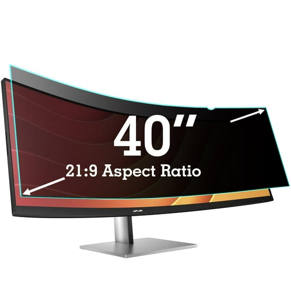 40 Inch Privacy Screen Filter for 21:9 Computer Curved Ultrawide Monitor - Privacy Shield,Anti-Glare and Anti-Blue light Protector