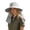 Blue, variant on Womens Sun Hats Rechargeable Solar Powered Fan Hat Wide Brim Sun Hat