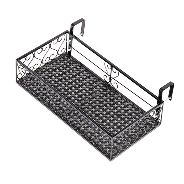 Jardinera Soporte para estante Percha para ropa Balcón Jardín M colgante Soporte de almacenaento para interiores y exteriores Los 50x20x12cm Baoblaze estante colgante de maceta