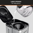 thumbnail image 4 of Coffee Maker 10 Cups Simply Brew Stainless Steel Drip Coffee Maker, 900 Watts Coffee Filter, Drip Free, Dishwasher Safe Pot , Black & Silver, 4 of 8