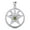 Peridot, variant on Triple Moon Pentacle 925 Sterling Silver Pendant Gemstone Goddess Wiccan Jewelry