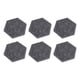 thumbnail image 4 of Paneles acústicos hexagonales de 12 Uds., paneles absorbentes de sonido de alta densidad, paneles de pared con borde biselado a prueba de sonido, 14x12x7cm, gris oscuro, 4 of 14