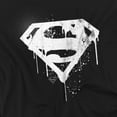 thumbnail image 3 of Superman Graffiti Logo Kids T Shirt for Youth Boys and Girls, Black, Medium, 3 of 4