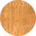 thumbnail image 1 of Ahgly Company Indoor Round Abstract Orange Contemporary Area Rugs, 6' Round, 1 of 1