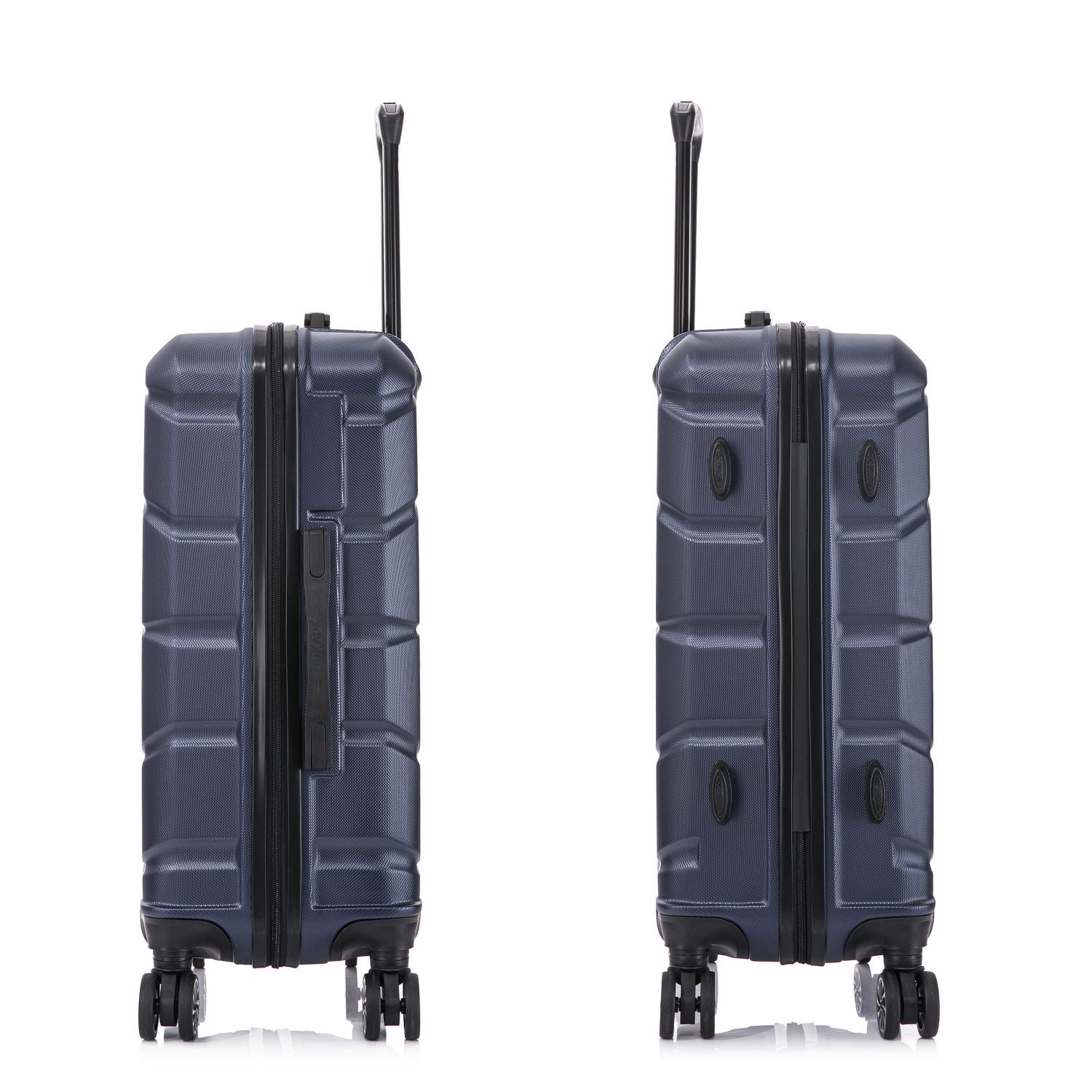 DUKAP SENSE 24" Hardside Lightweight Checked Luggage with Spinner Wheels, Handle and Trolley, Blue