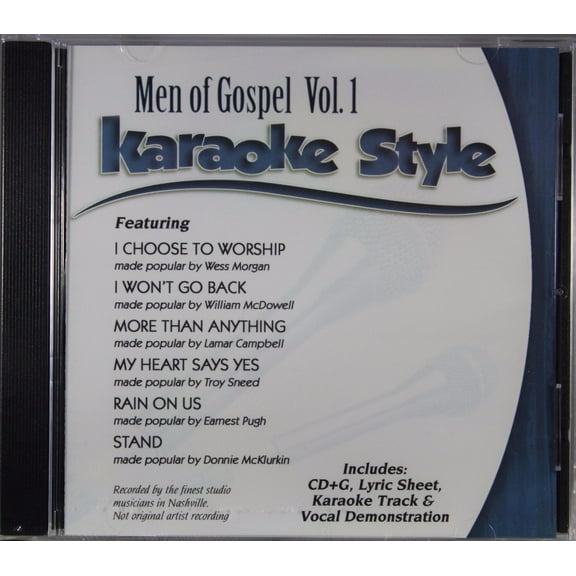 Men Of Gospel Volume 1 Daywind Christian Karaoke Style NEW CD G 6 Songs