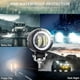 thumbnail image 5 of Pair 3 Round LED Fog Lights DRL Angel Eyes 6000K 80W 8000lm 10-80V DC Led Project White SUV Motorcycles IP68 Waterproof Adjustable Mounting Brackets, 5 of 5