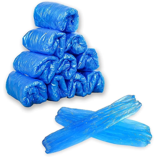 Mangas desechables de plástico, 200 piezas Protector de manga impermeable para brazo