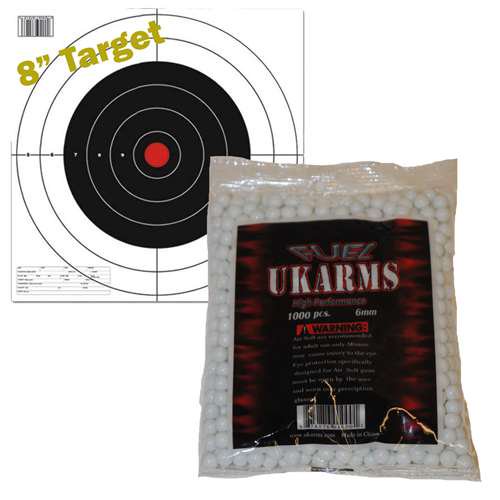 WHITE 1,000 AIRSOFT BBs Pellets 6mm .12g BB For Pistol Gun Rifle AMMO