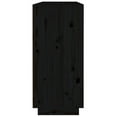 thumbnail image 2 of vidaXL Sideboard Black 110x34x75 cm Solid Wood Pine, 2 of 5